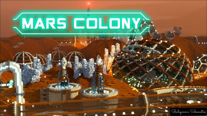 Mars Colony on the Minecraft Marketplace by Shaliquinn's Schematics