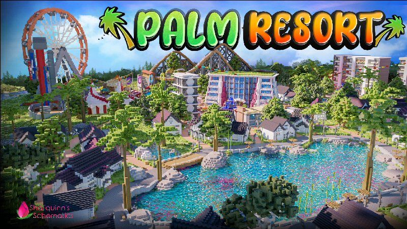 Palm Resort on the Minecraft Marketplace by shaliquinns-schematics