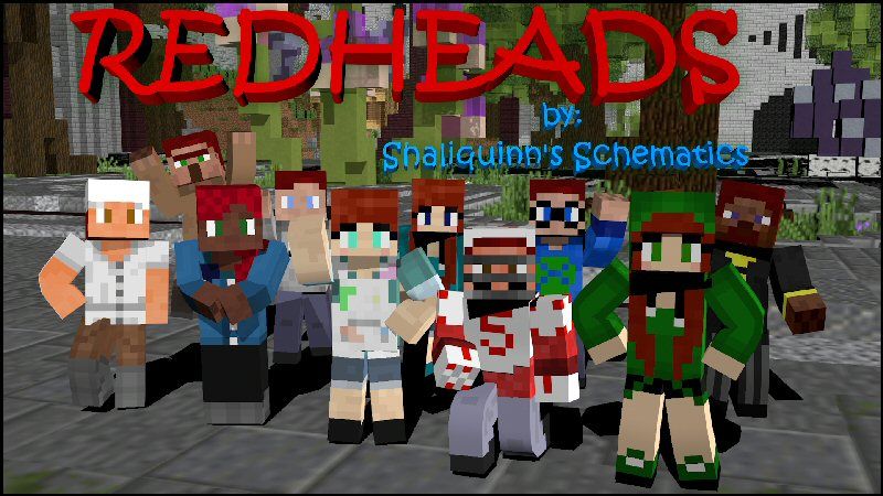 Redheads Skin Pack on the Minecraft Marketplace by Shaliquinn's Schematics