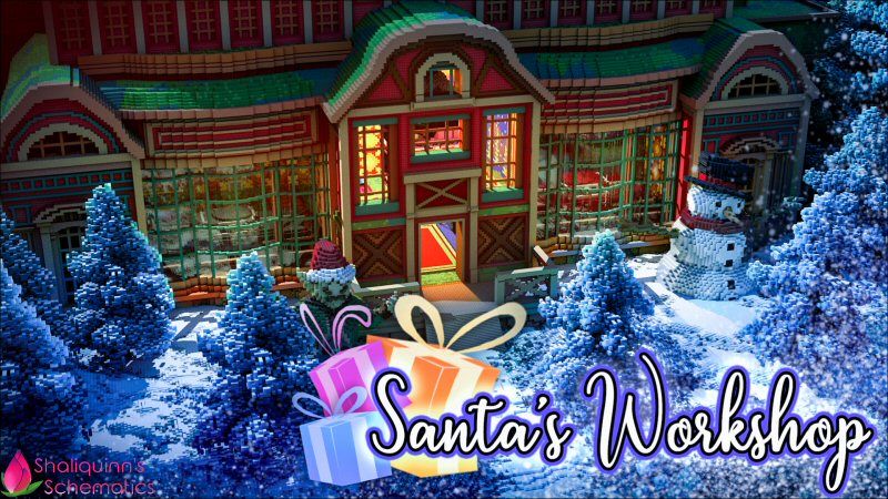 Santa's Workshop on the Minecraft Marketplace by Shaliquinn's Schematics