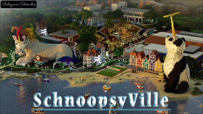 SchnoopsyVille on the Minecraft Marketplace by Shaliquinn's Schematics