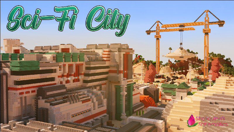 Sci-Fi City on the Minecraft Marketplace by Shaliquinn's Schematics