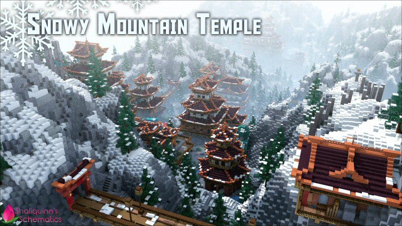 Snowy Mountain Temple on the Minecraft Marketplace by Shaliquinn's Schematics