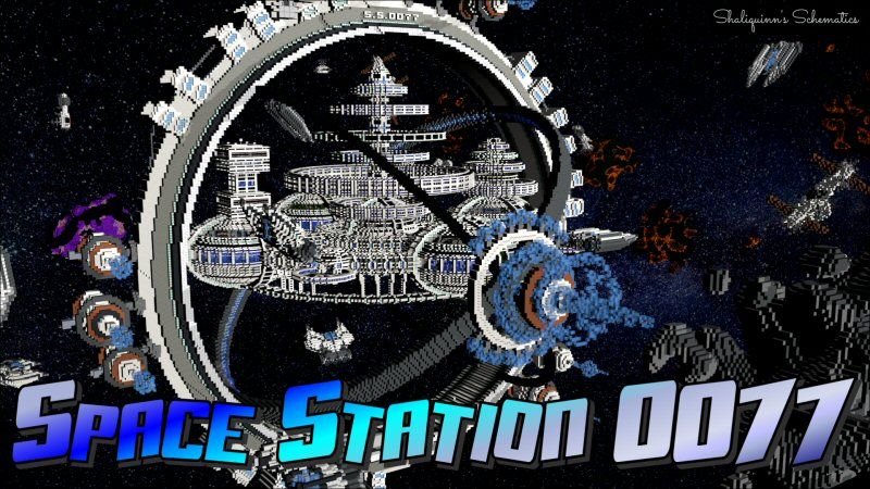 Space Station 0077 on the Minecraft Marketplace by Shaliquinn's Schematics