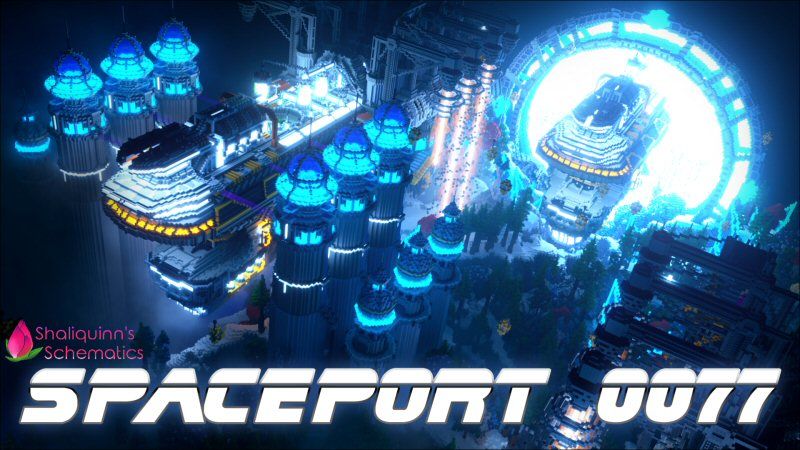 Spaceport 0077 on the Minecraft Marketplace by Shaliquinn's Schematics