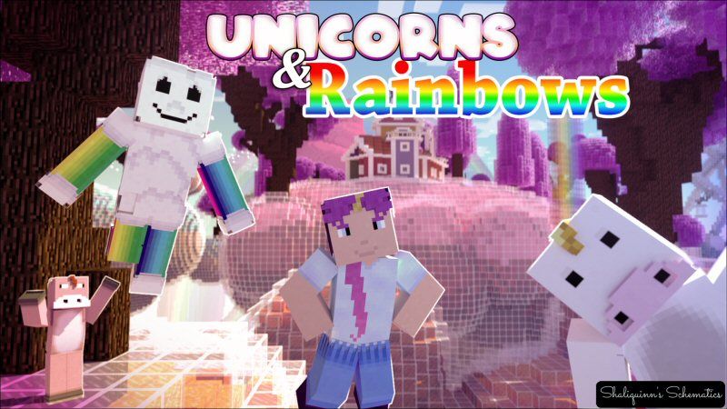 Unicorns & Rainbows on the Minecraft Marketplace by Shaliquinn's Schematics