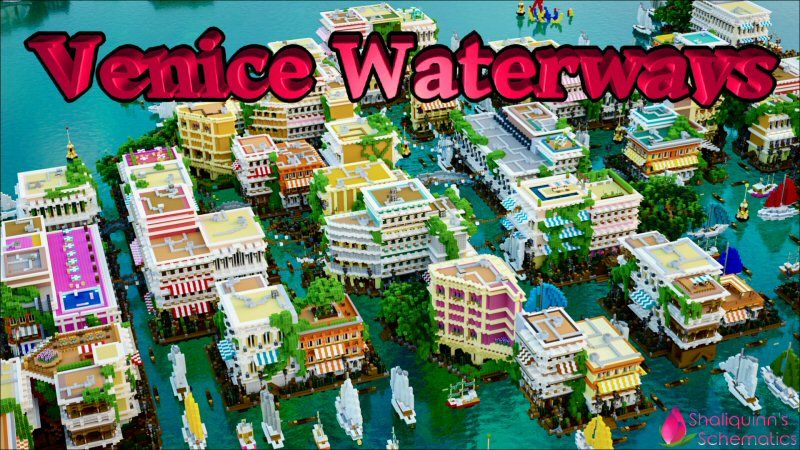 Venice Waterways on the Minecraft Marketplace by Shaliquinn's Schematics