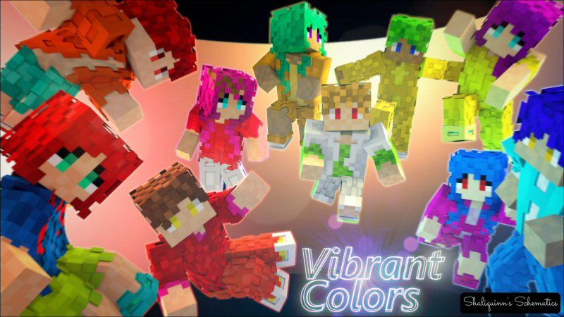 Vibrant Colors Skin Pack on the Minecraft Marketplace by Shaliquinn's Schematics