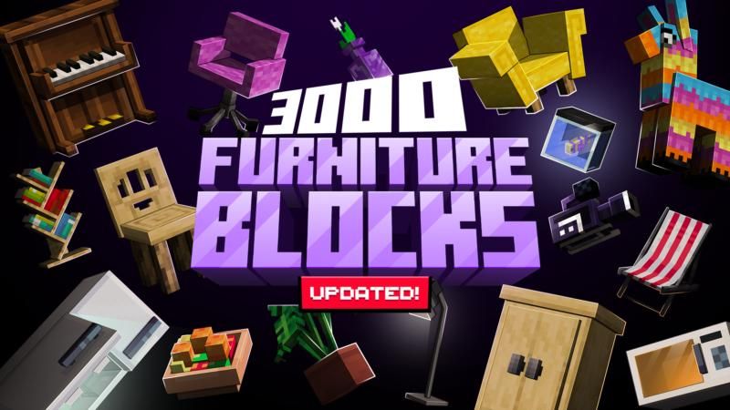 3000 Furniture Blocks on the Minecraft Marketplace by Shapescape