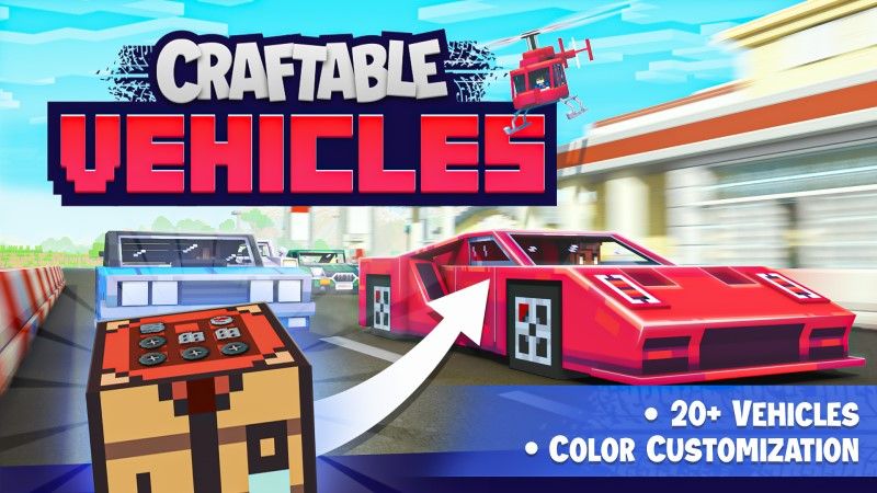 Craftable Vehicles on the Minecraft Marketplace by Shapescape