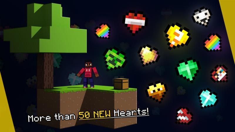 Custom Hearts Skyblock on the Minecraft Marketplace by Shapescape