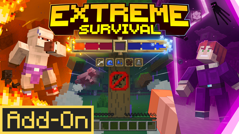 Extreme Survival Add-On 1.0 on the Minecraft Marketplace by Shapescape