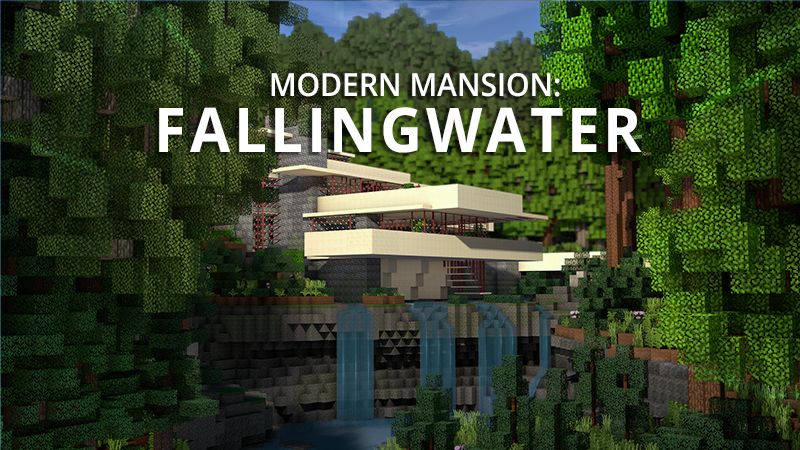 Modern Mansion: Fallingwater on the Minecraft Marketplace by Shapescape