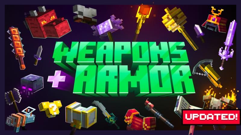 WEAPONS + ARMOR Expansion on the Minecraft Marketplace by Shapescape