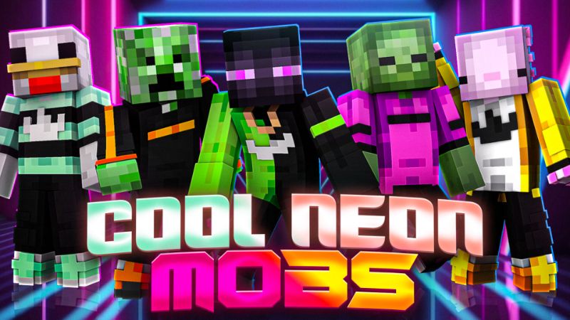 Cool Neon Mobs on the Minecraft Marketplace by Skilendarz