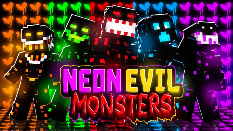 NEON EVIL MONSTERS on the Minecraft Marketplace by Skilendarz