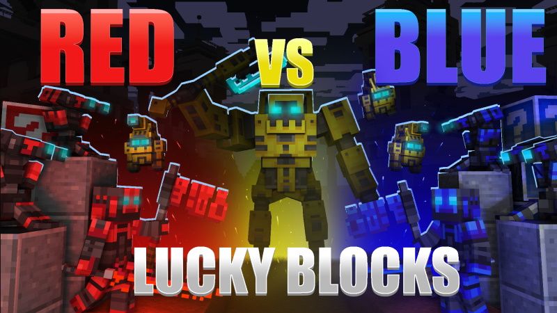 Red Vs Blue Lucky Blocks on the Minecraft Marketplace by Snail Studios