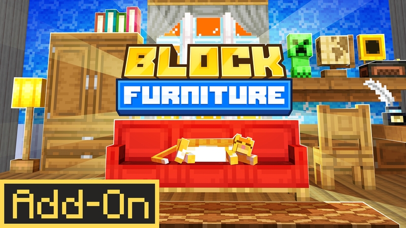 Block Furniture Add-On 1.0 on the Minecraft Marketplace by Solid Blocks