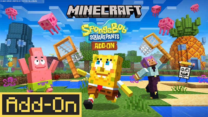 SpongeBob SquarePants Add-On on the Minecraft Marketplace by Spark Universe