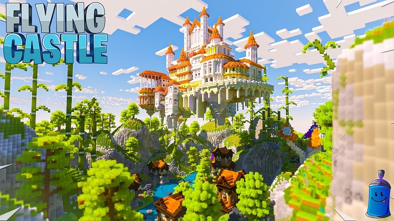 Flying Castle on the Minecraft Marketplace by Street Studios