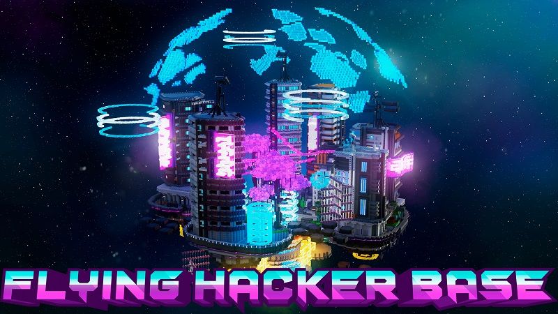 Flying Hacker Base on the Minecraft Marketplace by Street Studios