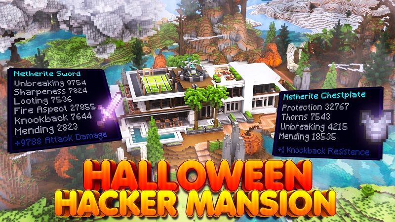 Halloween Hacker Mansion on the Minecraft Marketplace by Street Studios