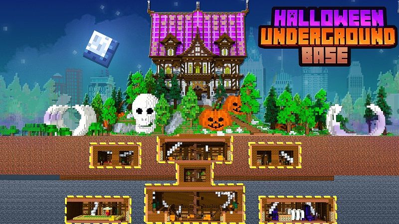 Halloween Underground Base on the Minecraft Marketplace by Street Studios