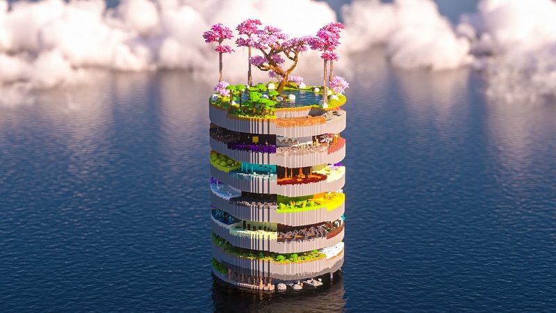 Spiral Parkour on the Minecraft Marketplace by Street Studios