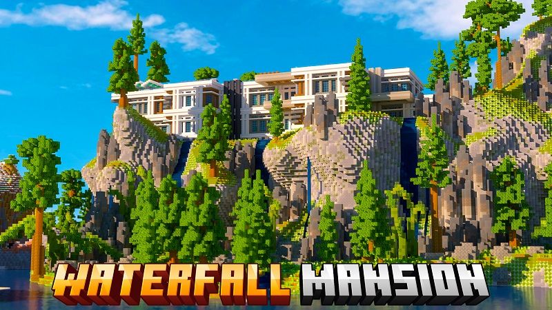 Waterfall Mansion on the Minecraft Marketplace by Street Studios