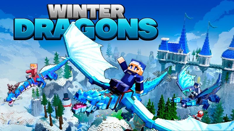 Winter Dragons on the Minecraft Marketplace by Street Studios