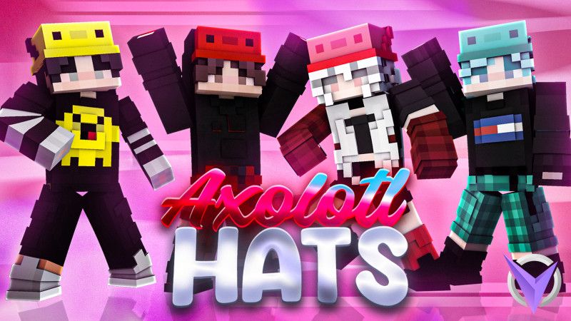 Axolotl Hats on the Minecraft Marketplace by Team Visionary