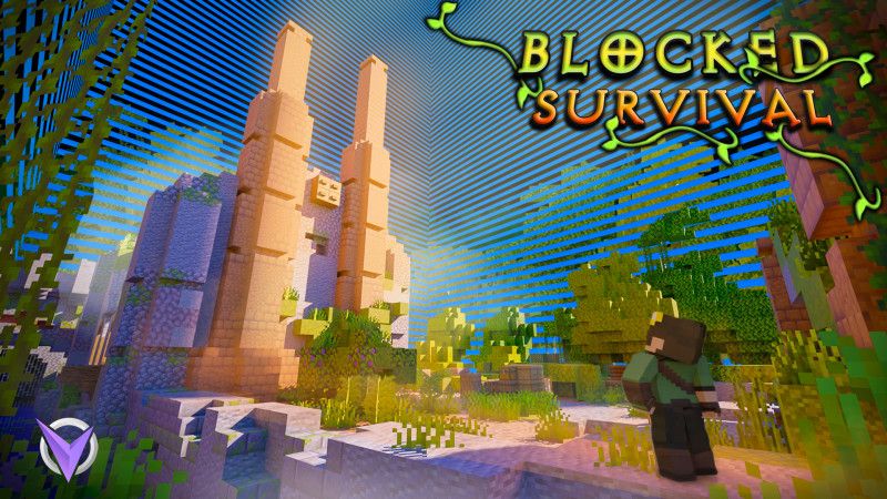 Blocked Survival on the Minecraft Marketplace by Team Visionary