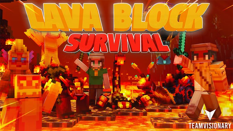 Lava Block Survival on the Minecraft Marketplace by team-visionary