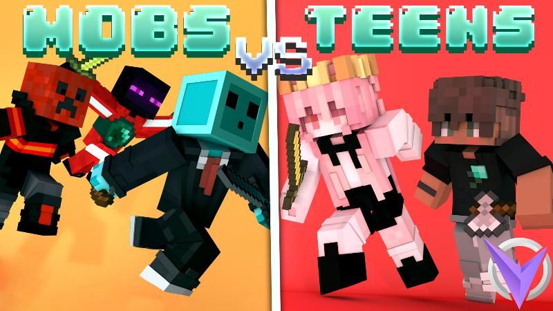 Mobs VS Teens on the Minecraft Marketplace by Team Visionary