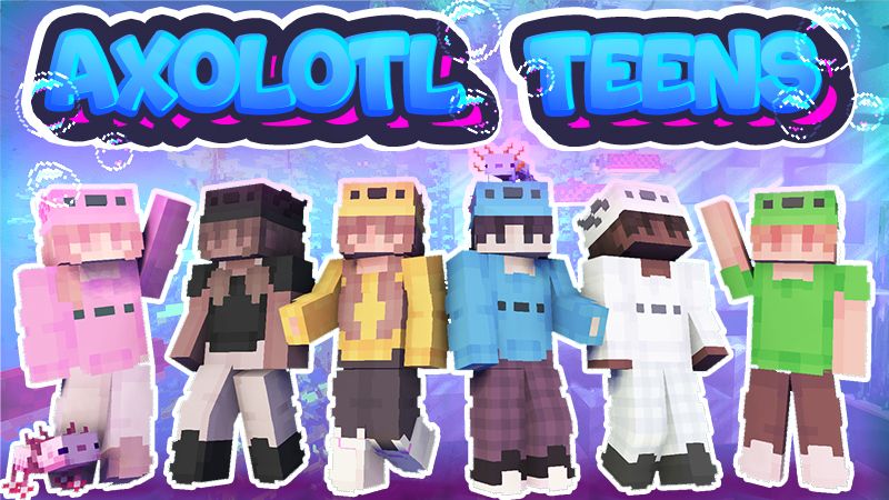 Axolotl Teens on the Minecraft Marketplace by Teplight