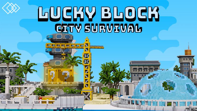 Lucky Block: City Survival on the Minecraft Marketplace by Tetrascape