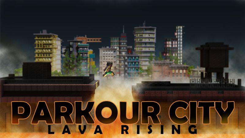 Parkour City: Lava Rising on the Minecraft Marketplace by Tetrascape