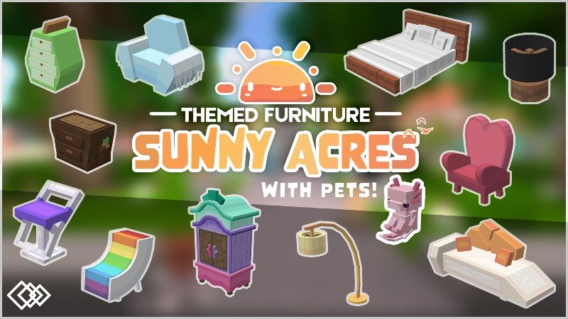 Themed Furniture: Sunny Acres on the Minecraft Marketplace by tetrascape