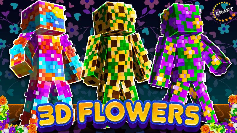 3D Flowers on the Minecraft Marketplace by The Craft Stars