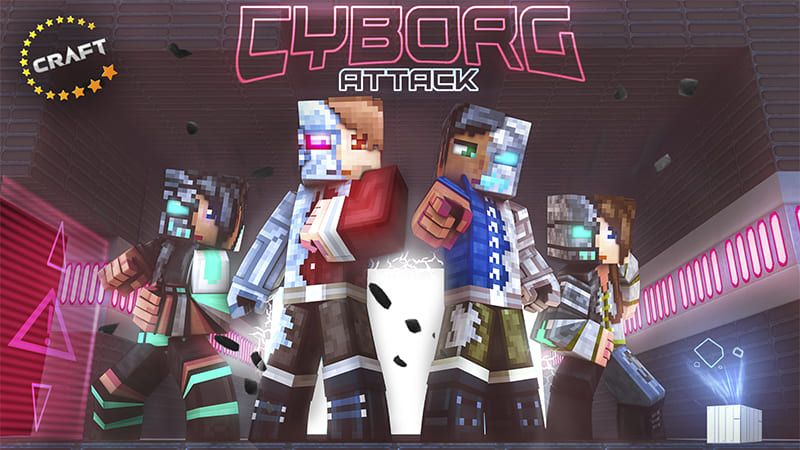 Cyborg Attack on the Minecraft Marketplace by The Craft Stars