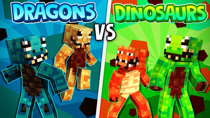 Dragons vs Dinosaurs on the Minecraft Marketplace by The Craft Stars