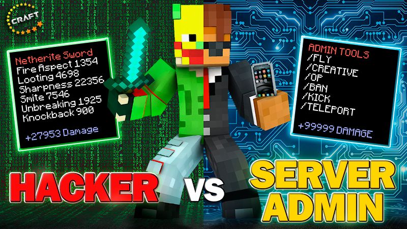 Hacker vs Server Admin on the Minecraft Marketplace by The Craft Stars