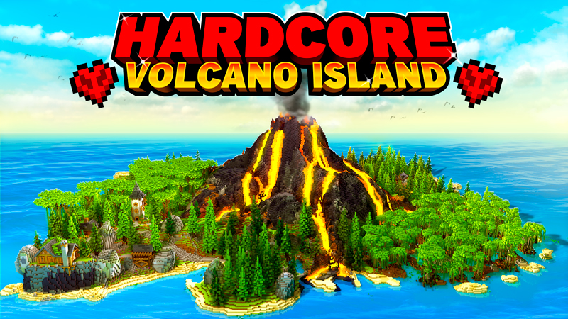 HARDCORE - VOLCANO ISLAND on the Minecraft Marketplace by The Craft Stars