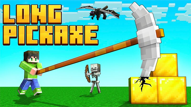 Long Pickaxe on the Minecraft Marketplace by The Craft Stars