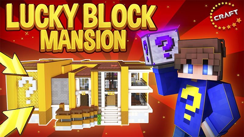 Lucky Block Mansion on the Minecraft Marketplace by The Craft Stars