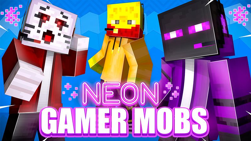 Neon Gamer Mobs on the Minecraft Marketplace by The Craft Stars