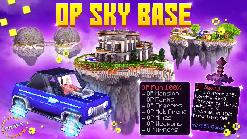 OP Sky Base on the Minecraft Marketplace by The Craft Stars