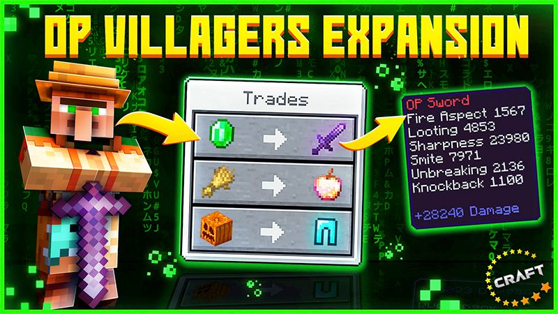 OP Villagers Expansion on the Minecraft Marketplace by the-craft-stars