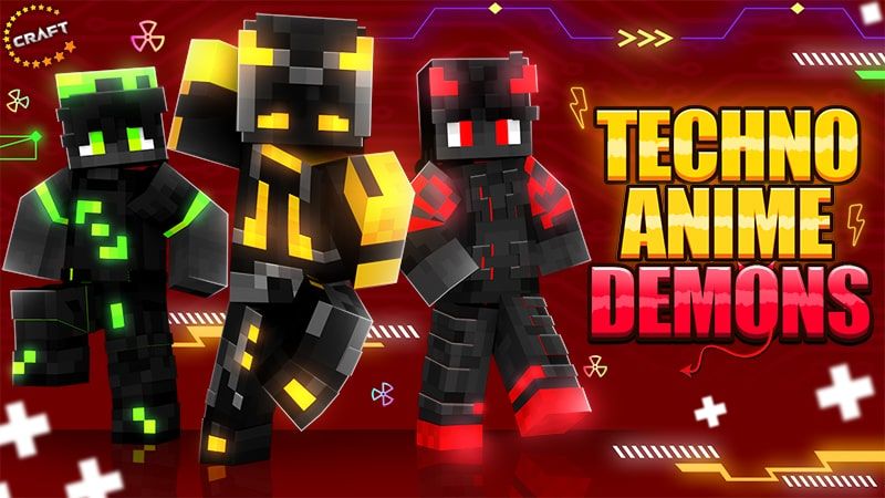 Techno Anime Demons on the Minecraft Marketplace by The Craft Stars