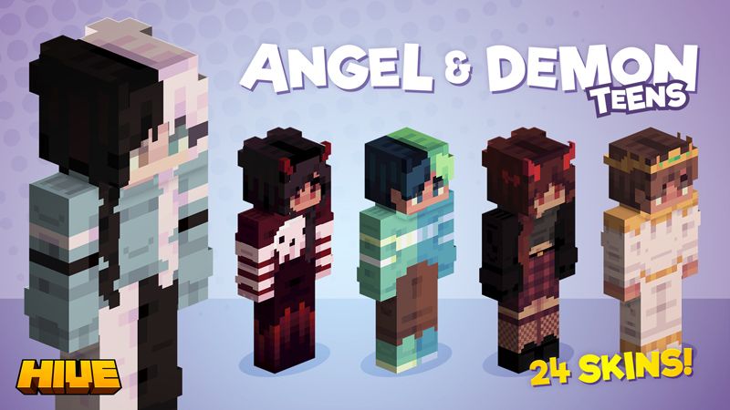 Angel & Demon Teens on the Minecraft Marketplace by The Hive